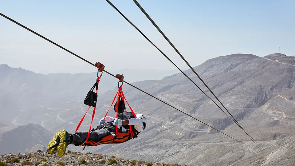 Vol au Jebel Jais &#8211; La plus longue tyrolienne du monde - Image 1